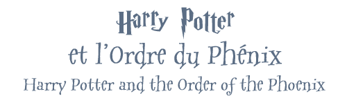 Harry Potter  et l'Ordre du Phnix